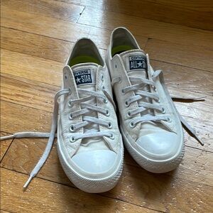 Converse All Star Classic White Sneakers with Lunarlon comfort insoles